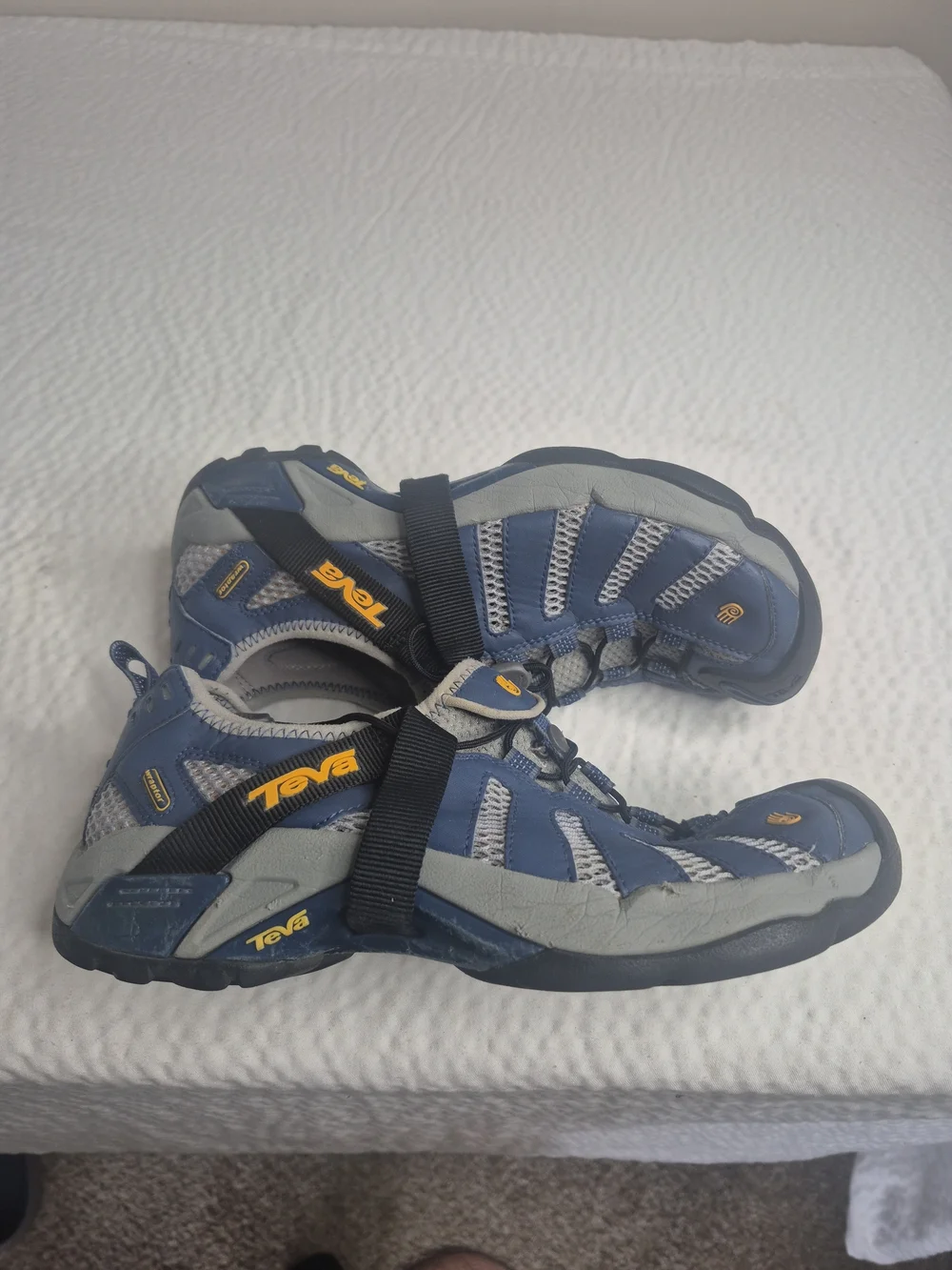 Teva Wraptor Spider 6965 Men's Hiking Shoes Black Gray Blue US 8 Pre-owned